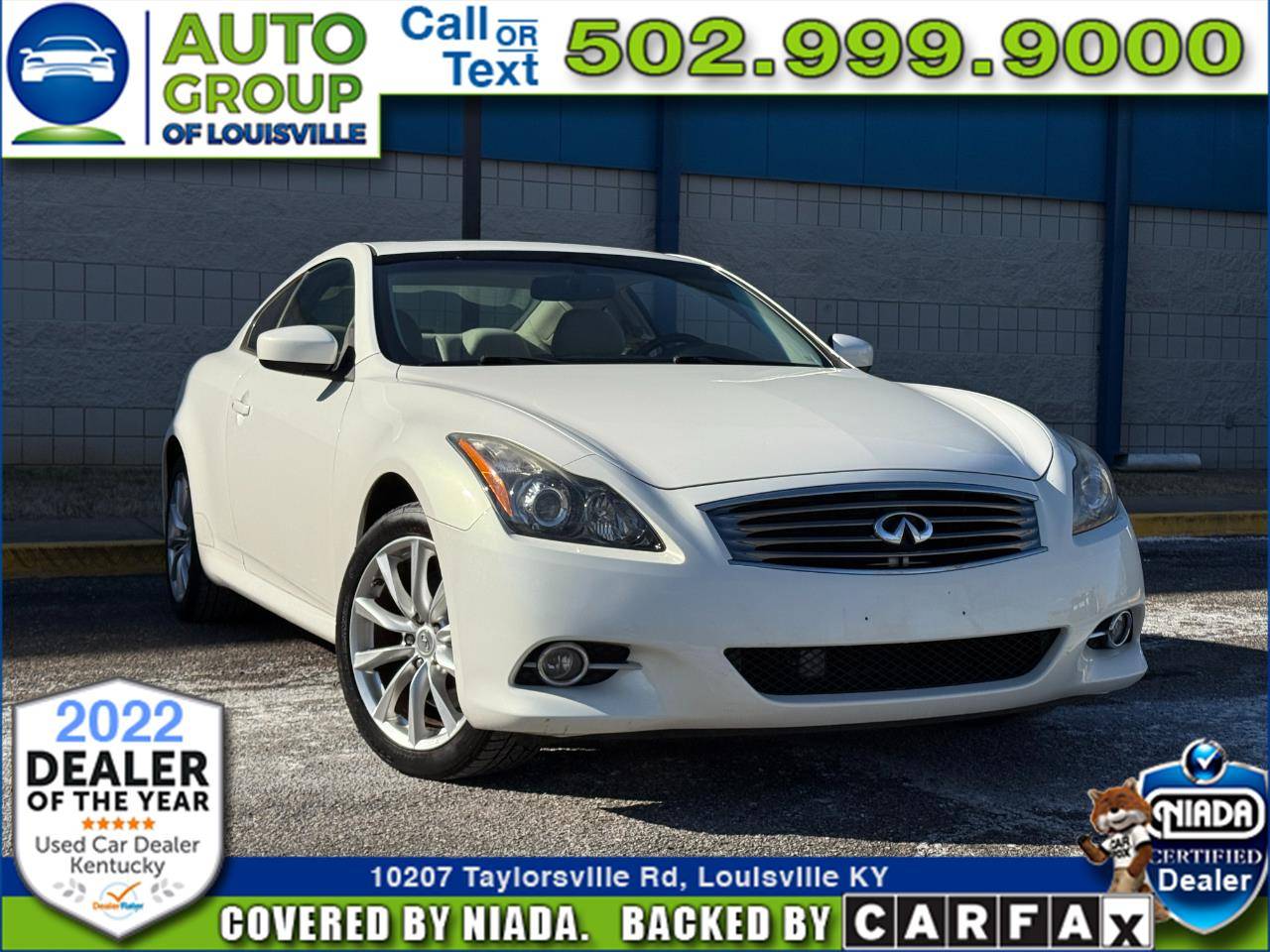 2013 INFINITI G G37x — Coupe — 54,502 mi — Louisville, KY