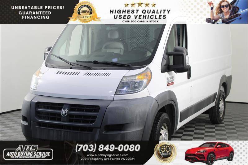 2017 Ram ProMaster Cargo Van 1500 — Cargo Van — 89,783 mi — Fairfax, VA