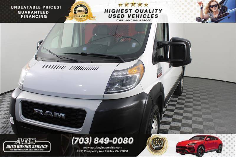 2020 Ram ProMaster Cargo Van 1500 — Cargo Van — 63,659 mi — Fairfax, VA