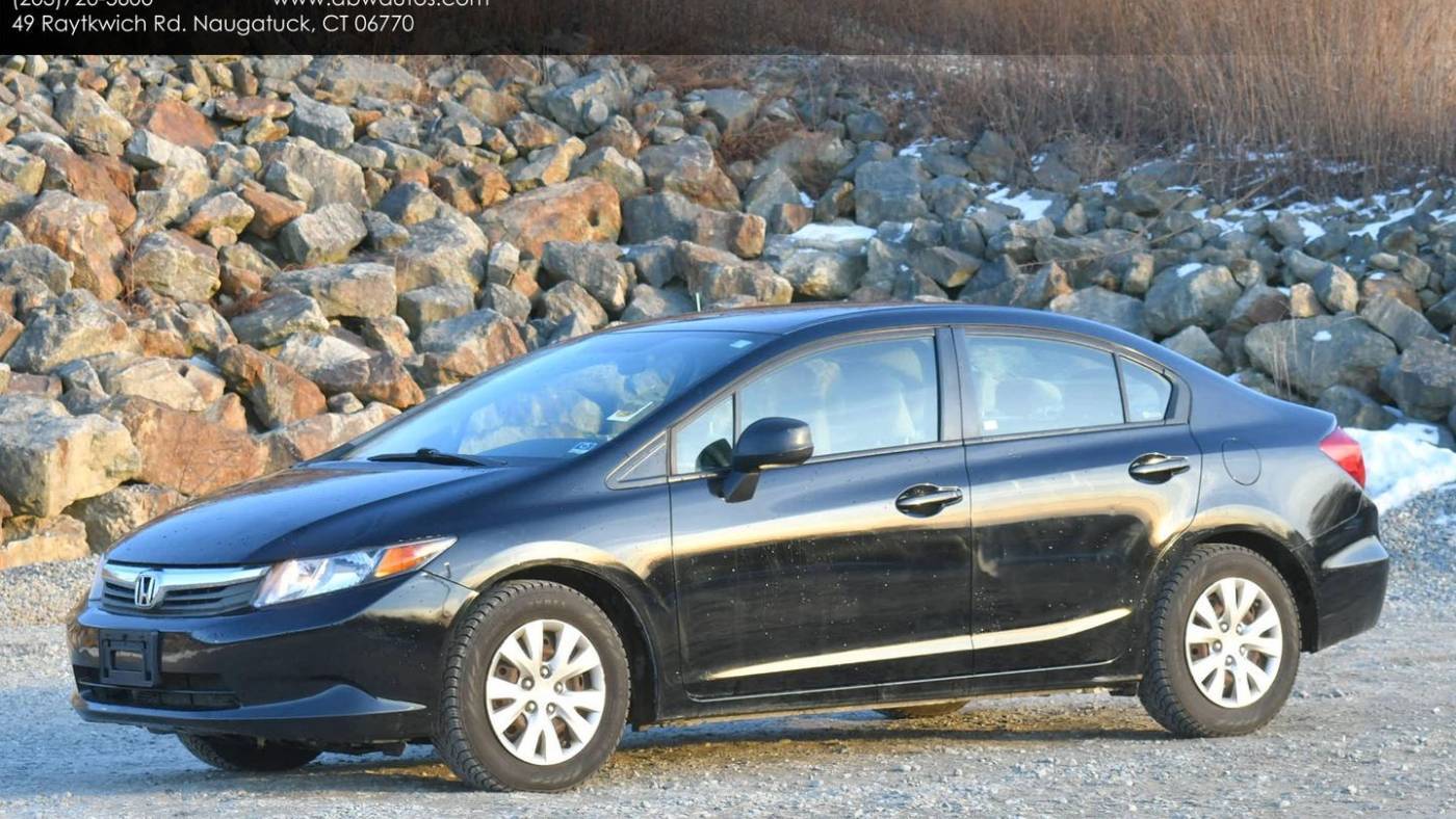 2012 Honda Civic LX — Sedan — 86,400 mi — Naugatuck, CT