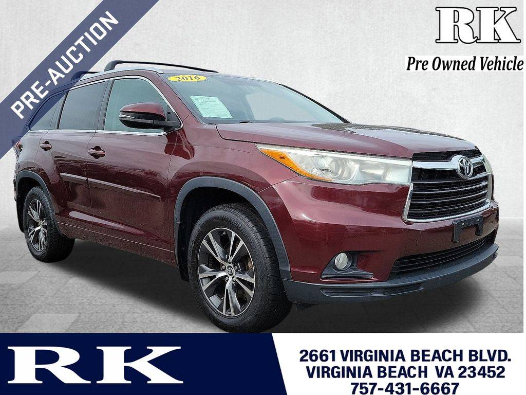 2016 Toyota Highlander XLE — SUV — 100,290 mi — Virginia Beach, VA