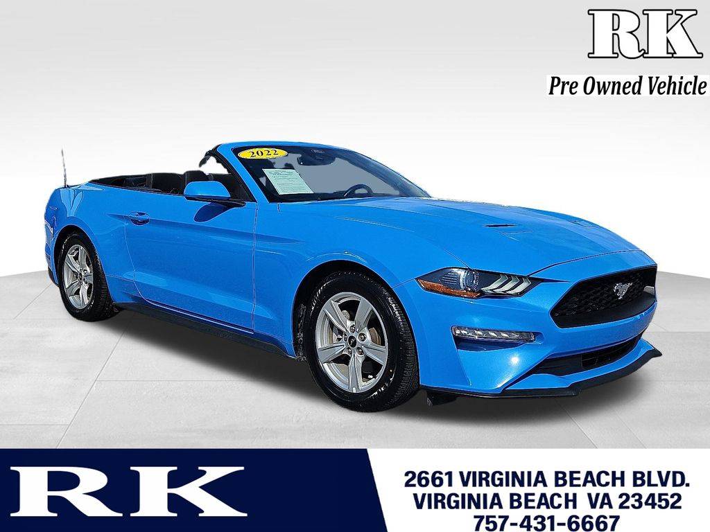 2022 Ford Mustang EcoBoost — Convertible — 25,768 mi — Virginia Beach, VA