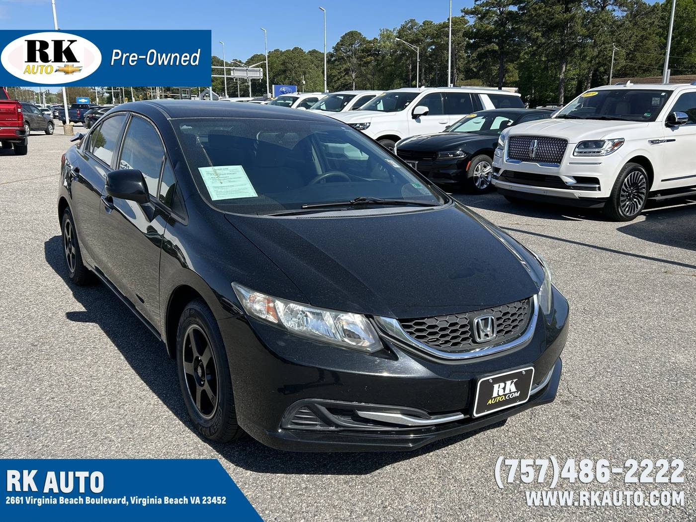 2013 Honda Civic LX — Sedan — 119,891 mi — Virginia Beach, VA