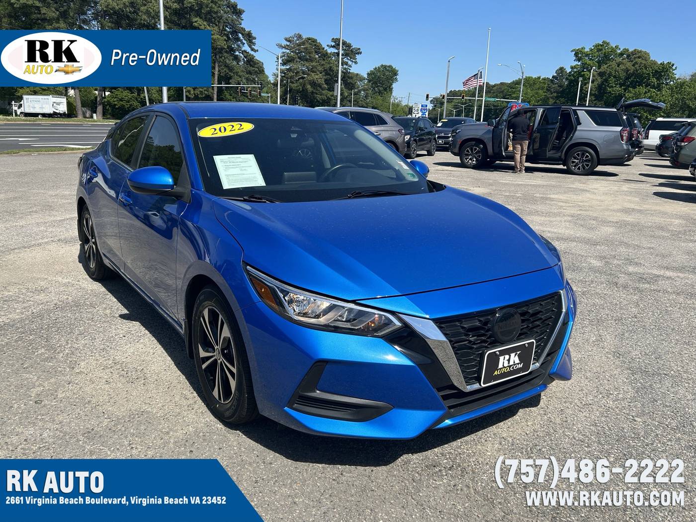 2022 Nissan Sentra SV — Sedan — 36,036 mi — Virginia Beach, VA