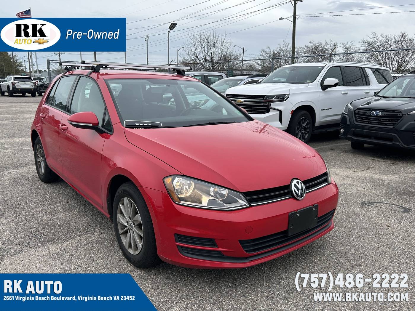 2017 Volkswagen Golf S — Hatchback — 78,121 mi — Virginia Beach, VA