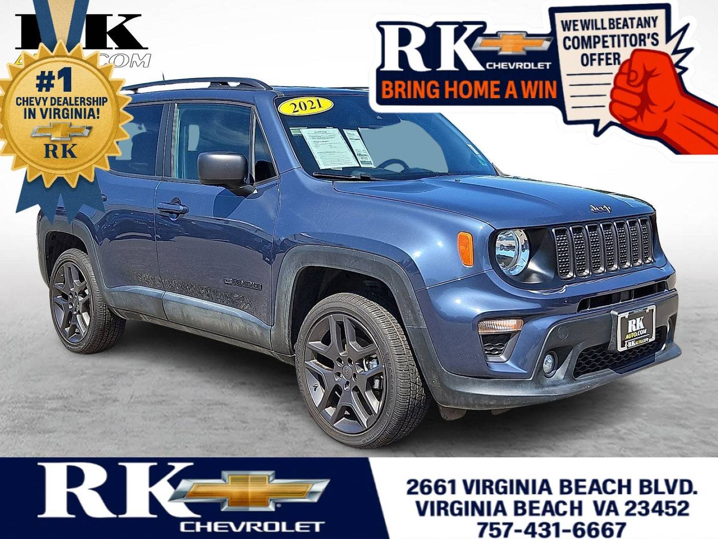 2021 Jeep Renegade 80th Edition — SUV — 24,686 mi — Virginia Beach, VA