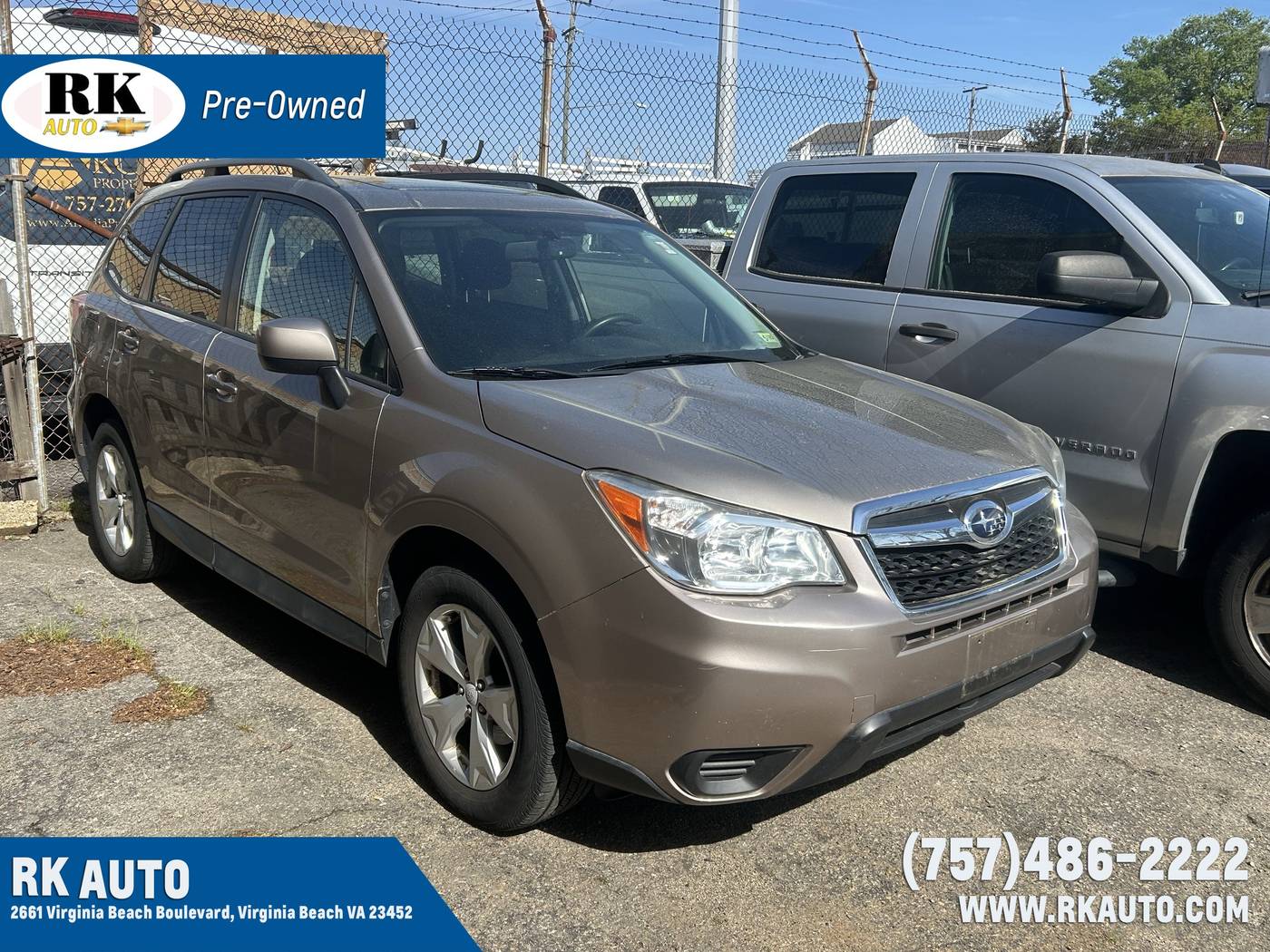2015 Subaru Forester 2.5i Premium — SUV — 71,569 mi — Virginia Beach, VA