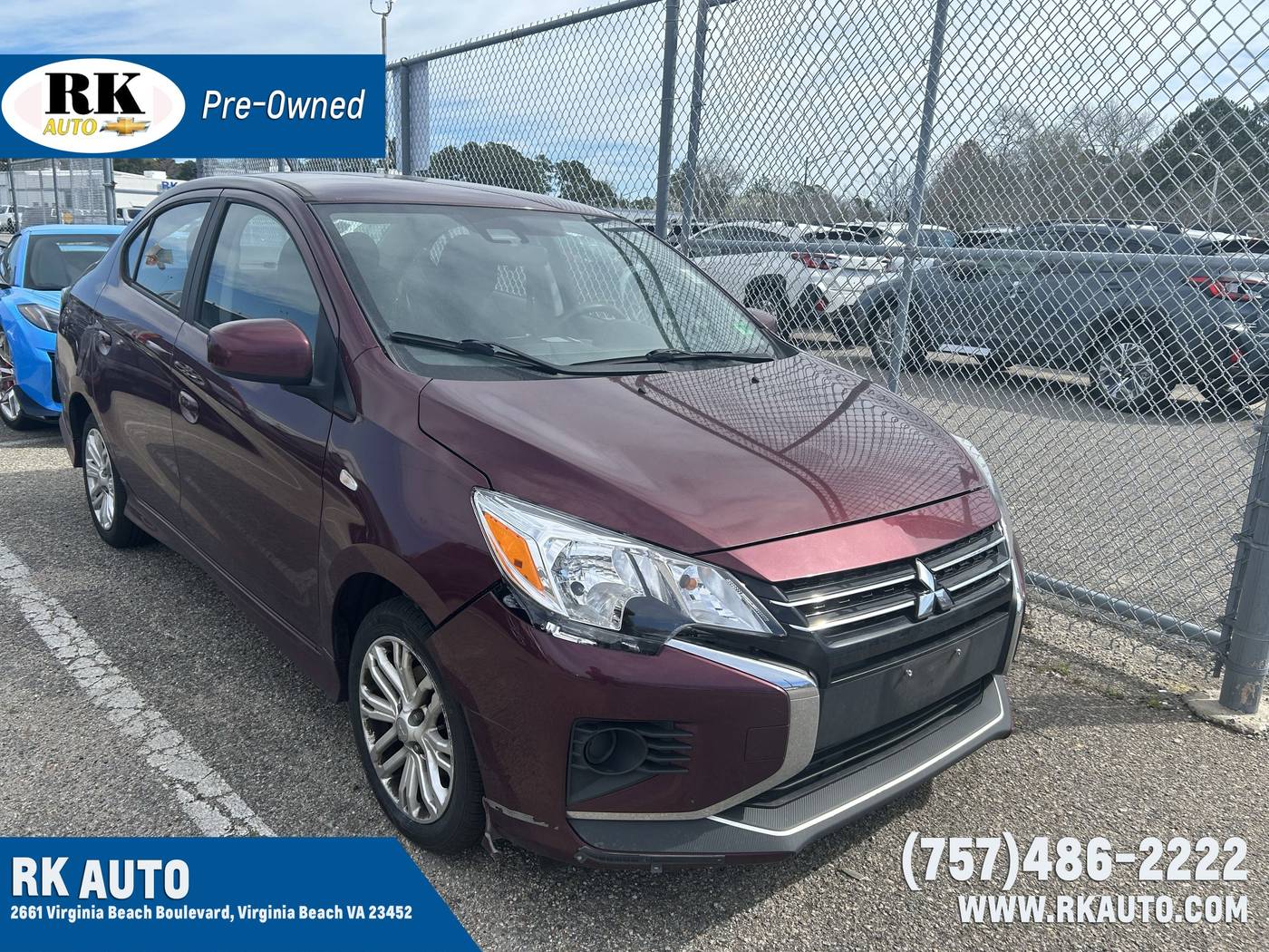 2021 Mitsubishi Mirage ES — Sedan — 82,092 mi — Virginia Beach, VA
