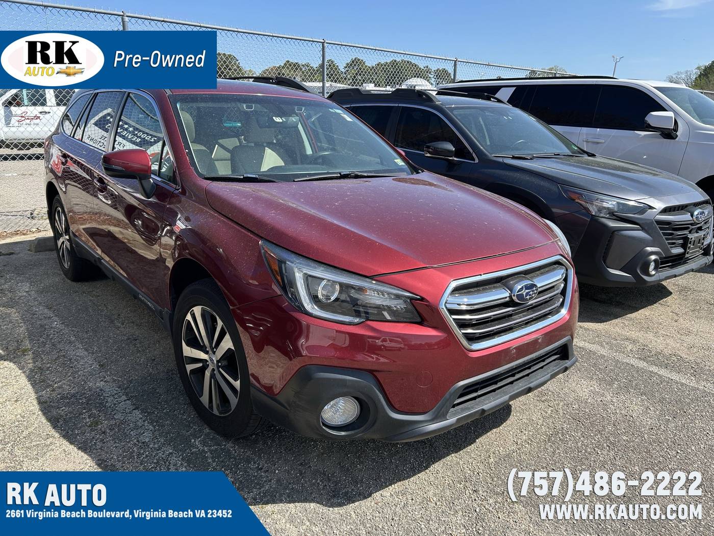 2019 Subaru Outback 2.5i Limited — SUV — 78,773 mi — Virginia Beach, VA