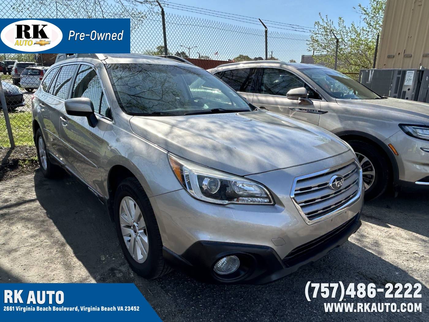 2017 Subaru Outback 2.5i Premium — SUV — 79,737 mi — Virginia Beach, VA