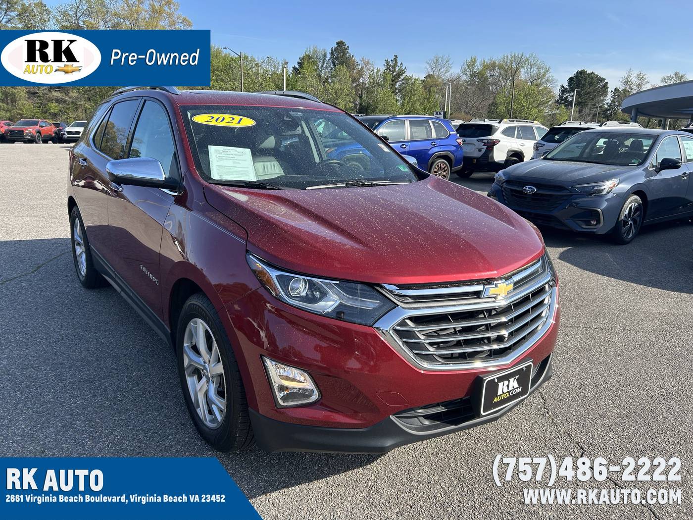 2021 Chevrolet Equinox Premier — SUV — 77,245 mi — Virginia Beach, VA