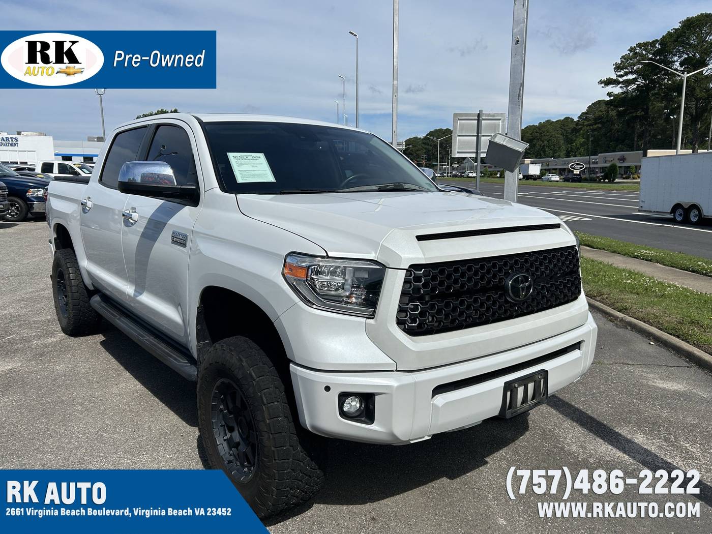 2021 Toyota Tundra Platinum — Pickup Truck — 75,163 mi — Virginia Beach, VA