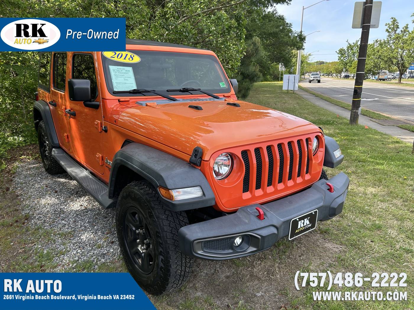 2018 Jeep Wrangler Sport — SUV — 27,622 mi — Virginia Beach, VA