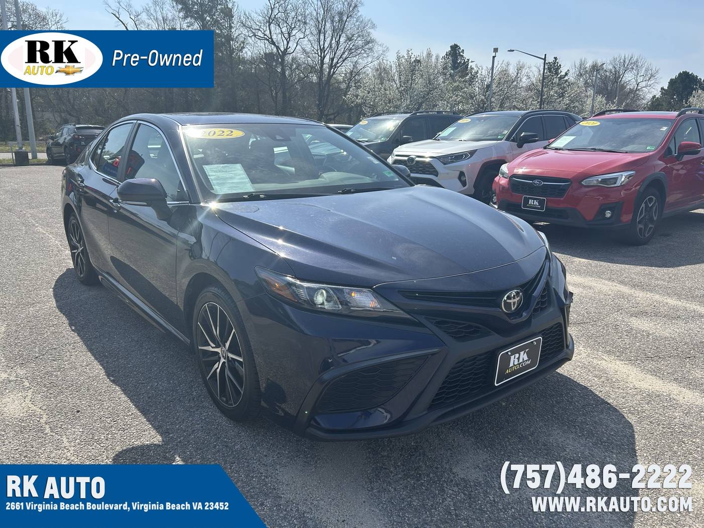 2022 Toyota Camry SE — Sedan — 56,244 mi — Virginia Beach, VA