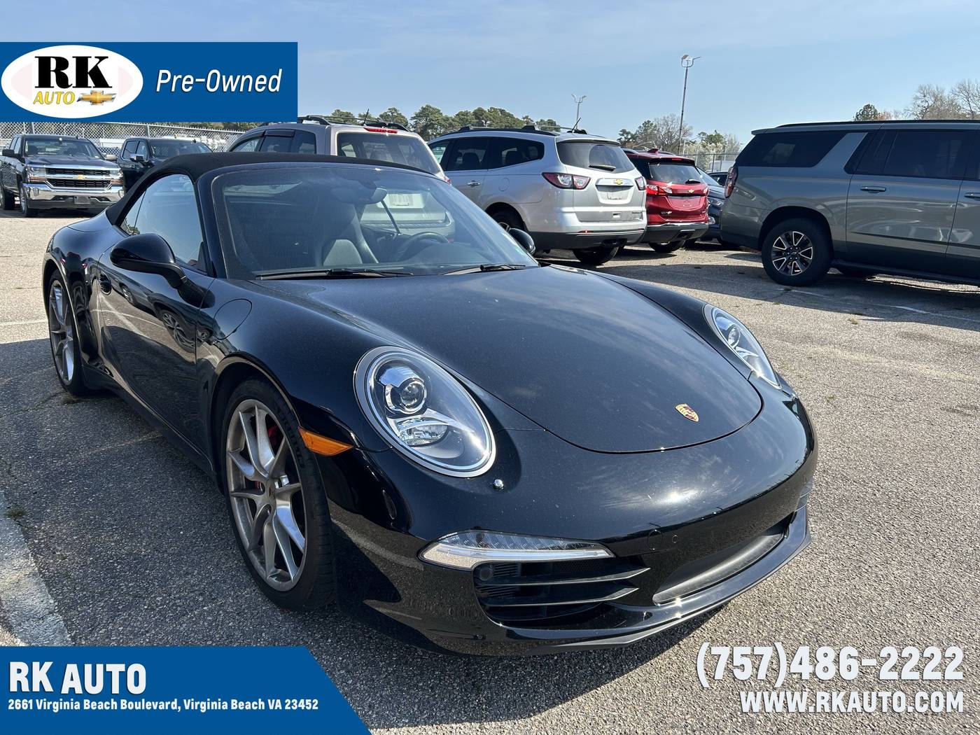 2013 Porsche 911 Carrera S — Convertible — 17,316 mi — Virginia Beach, VA