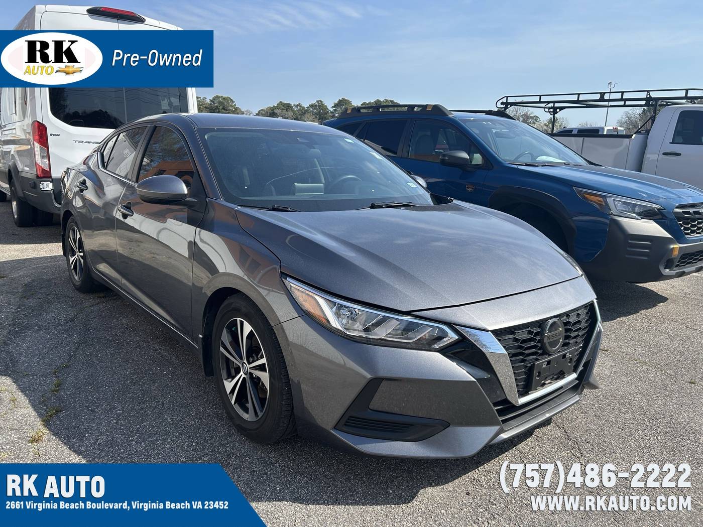 2021 Nissan Sentra SV — Sedan — 39,434 mi — Virginia Beach, VA