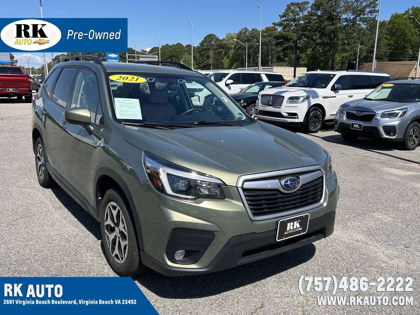 2021 Subaru Forester 2.5i Premium — SUV — 48,497 mi — Virginia Beach, VA