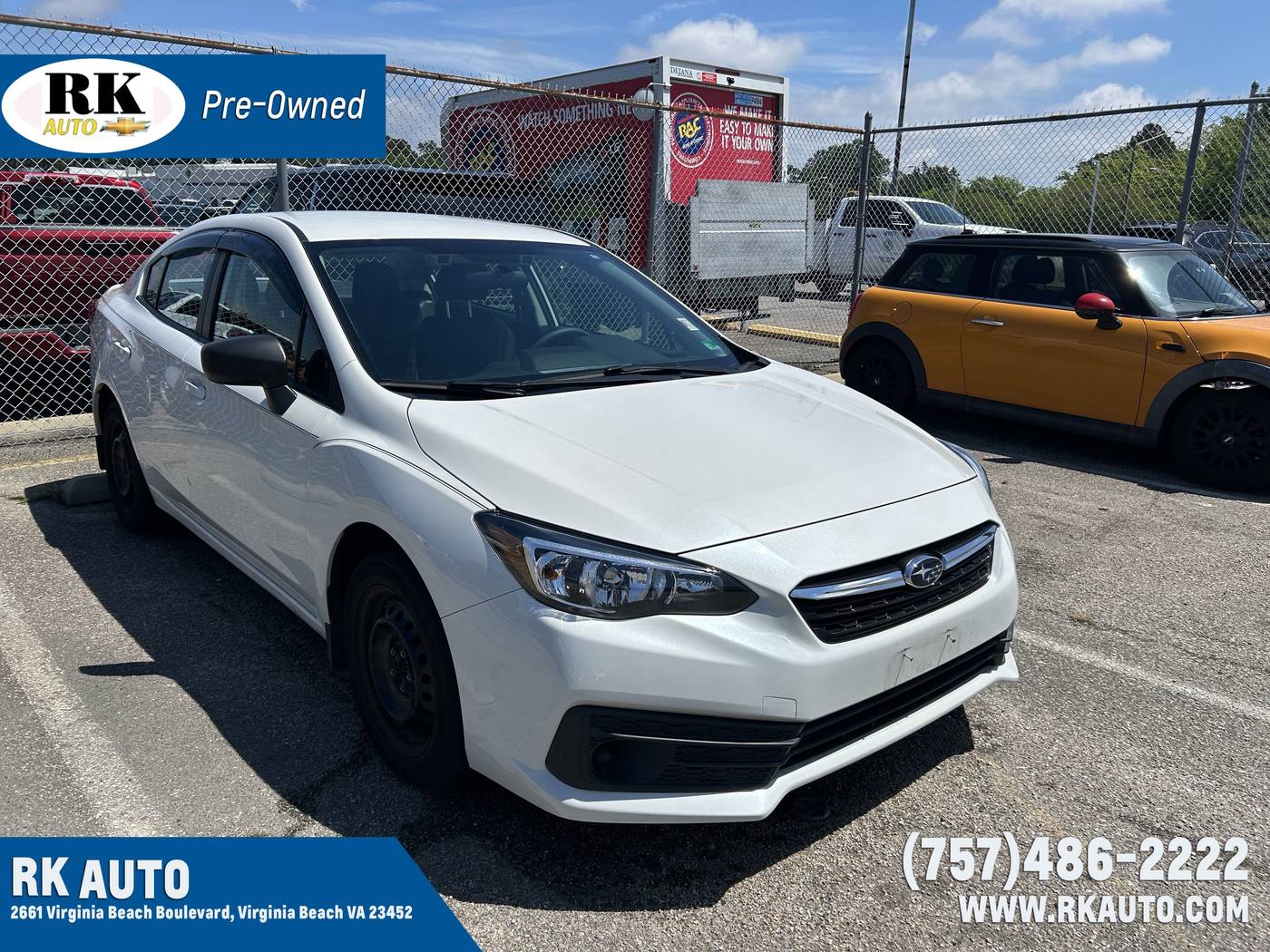 2022 Subaru Impreza 2.0i — Sedan — 59,729 mi — Virginia Beach, VA