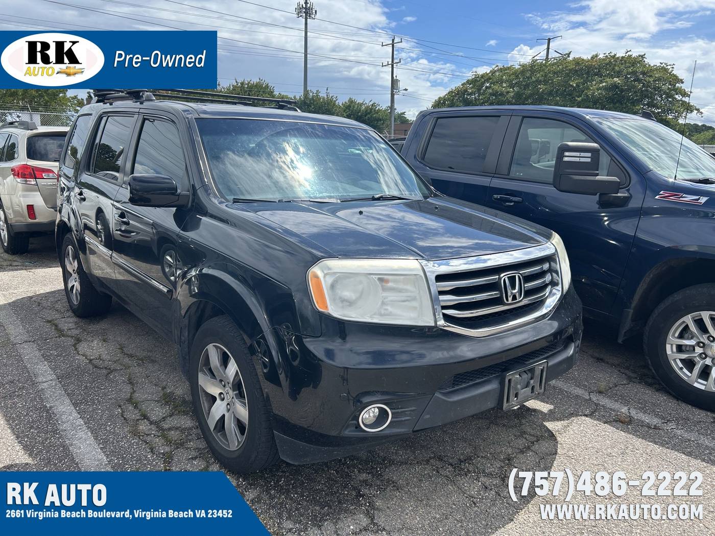 2014 Honda Pilot Touring — SUV — 169,458 mi — Virginia Beach, VA