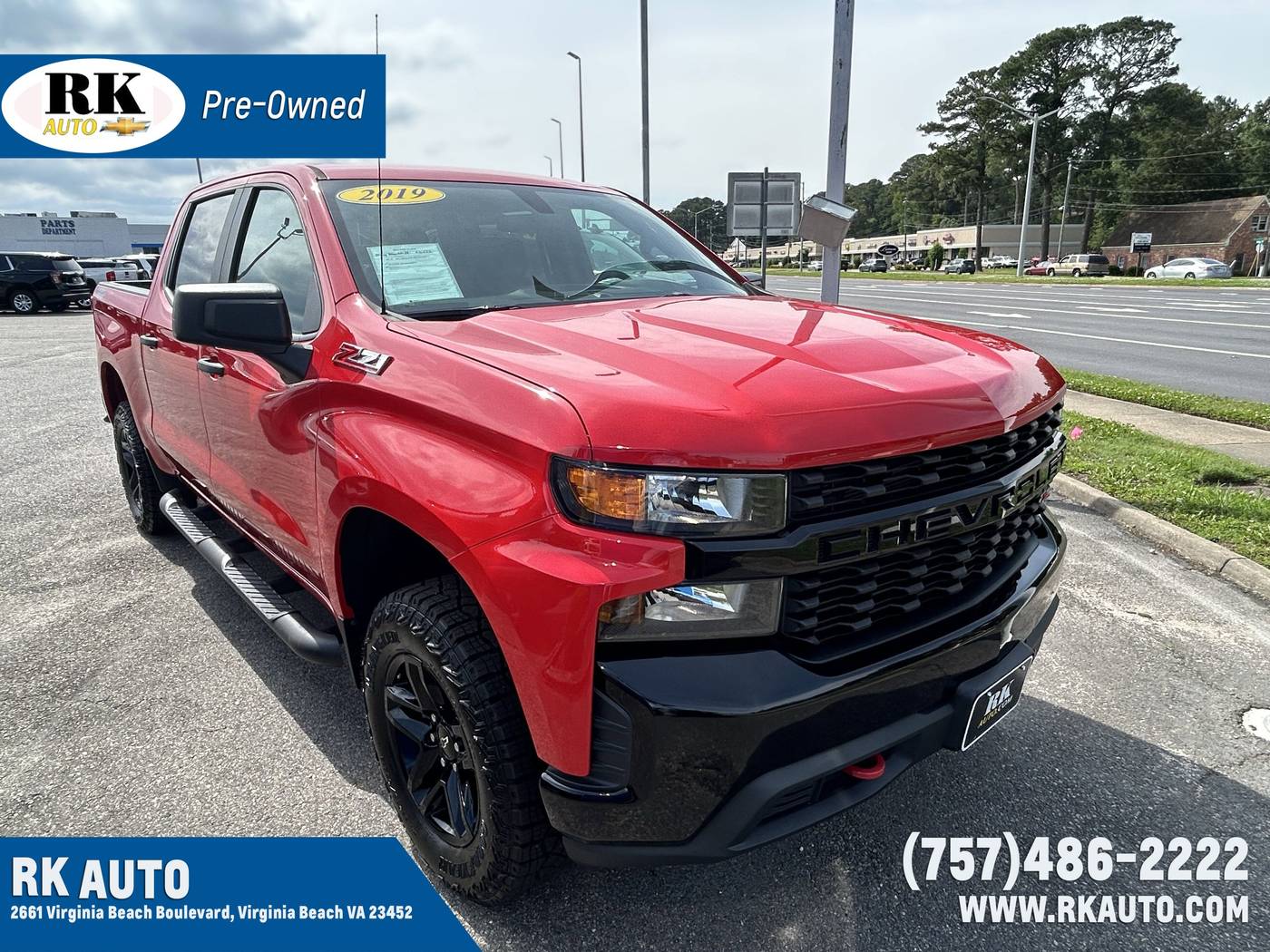 2019 Chevrolet Silverado 1500 Custom Trail Boss — Pickup Truck — 46,377 mi — Virginia Beach, VA