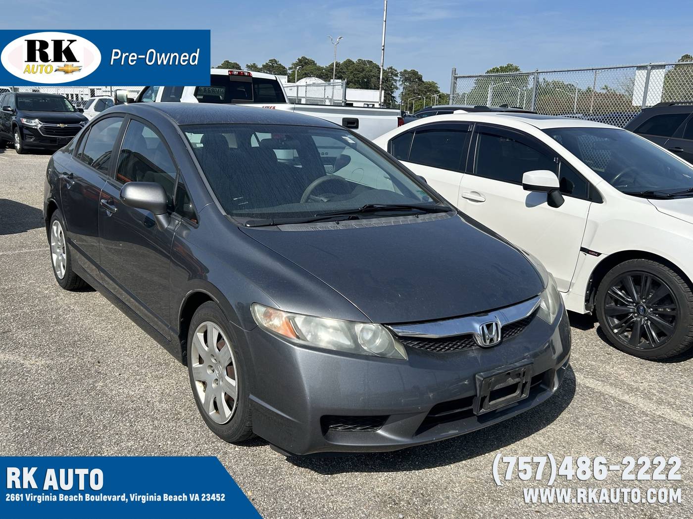 2011 Honda Civic LX — Sedan — 84,510 mi — Virginia Beach, VA