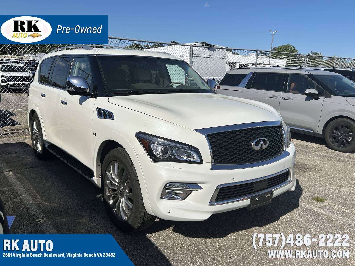 2015 INFINITI QX80 Standard — SUV — 39,497 mi — Virginia Beach, VA