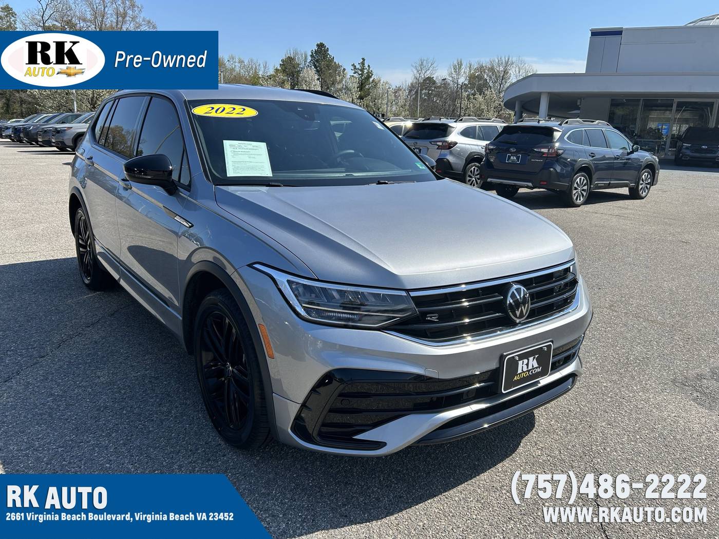 2022 Volkswagen Tiguan SE R-Line Black — SUV — 40,485 mi — Virginia Beach, VA