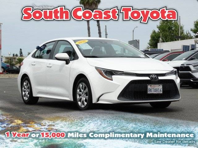 2020 Toyota Corolla LE — Sedan — 125,891 mi — Costa Mesa, CA