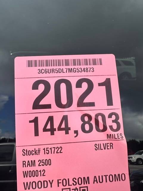 2021 Ram 2500 Big Horn — Pickup Truck — 143,212 mi — Douglas, GA