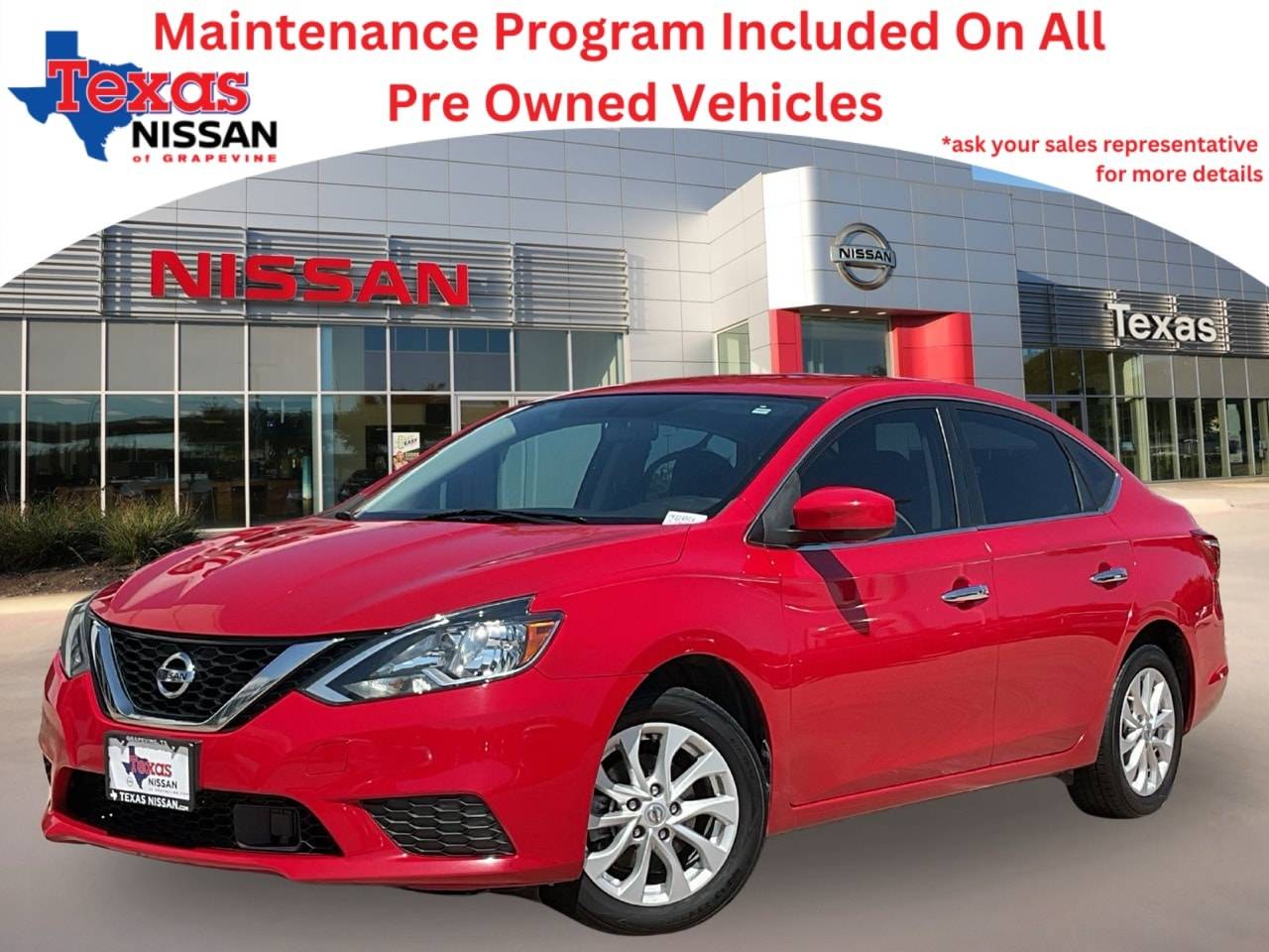 2018 Nissan Sentra SV — Sedan — 96,646 mi — Grapevine, TX