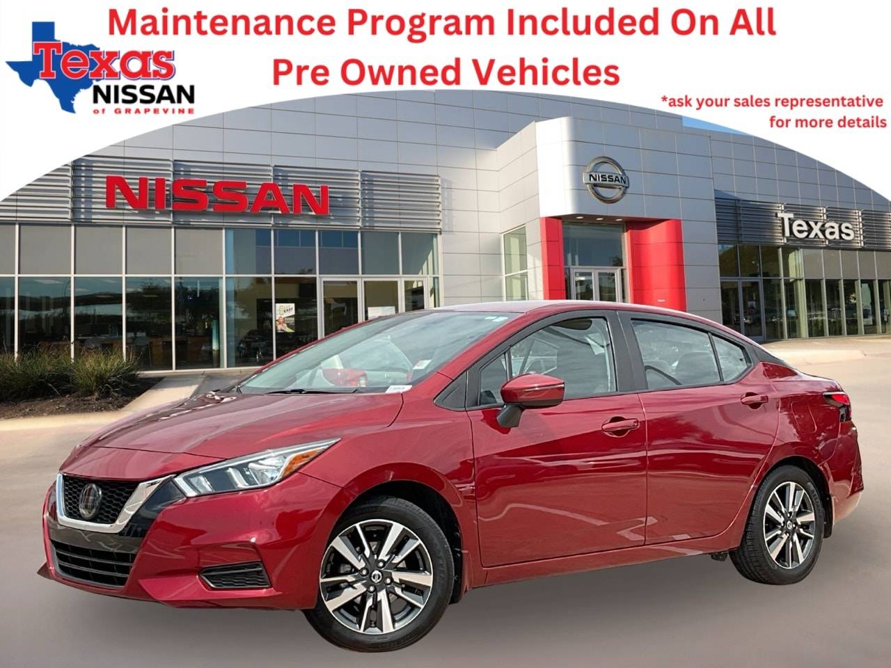 2021 Nissan Versa SV — Sedan — 64,852 mi — Grapevine, TX