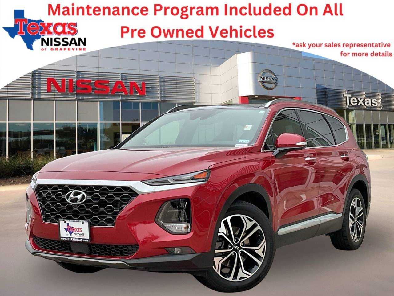 2019 Hyundai Santa Fe Ultimate — SUV — 45,172 mi — Grapevine, TX