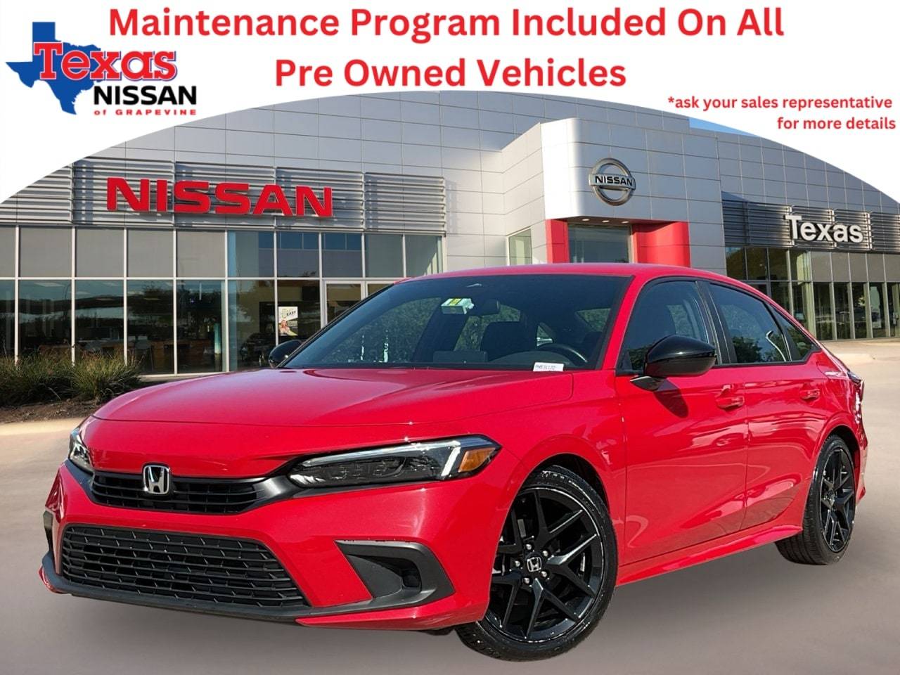 2022 Honda Civic Sport — Sedan — 49,170 mi — Grapevine, TX