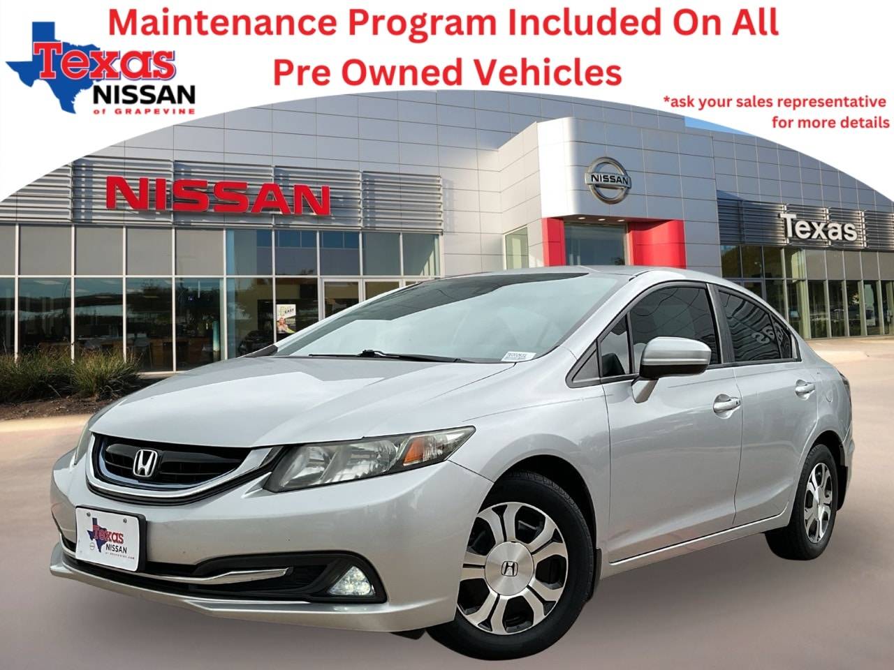 2015 Honda Civic Hybrid — Sedan — 115,639 mi — Grapevine, TX