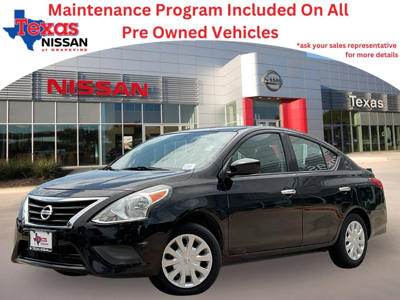 2018 Nissan Versa SV — Sedan — 69,123 mi — Grapevine, TX