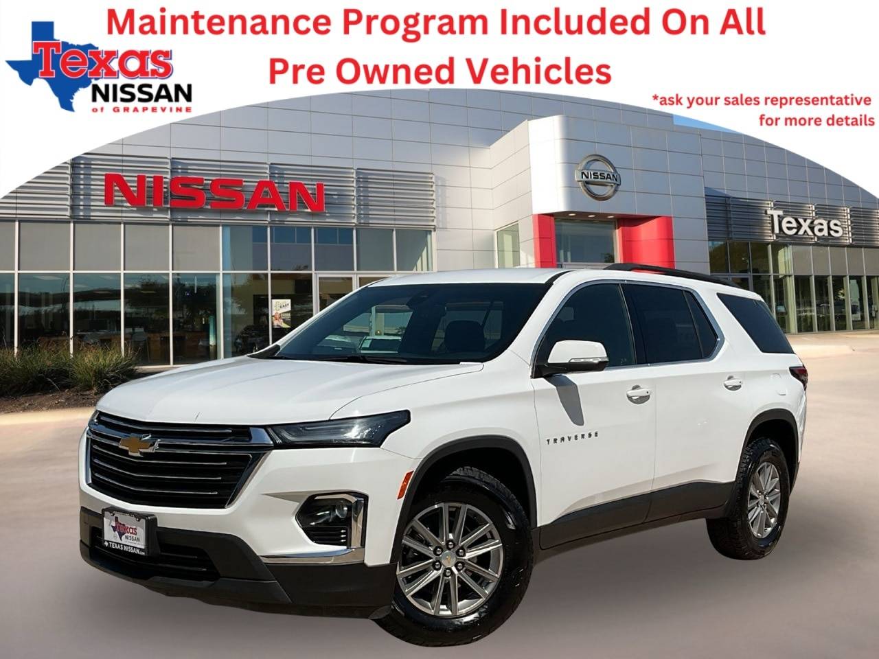 2023 Chevrolet Traverse LT Cloth — SUV — 50,486 mi — Grapevine, TX
