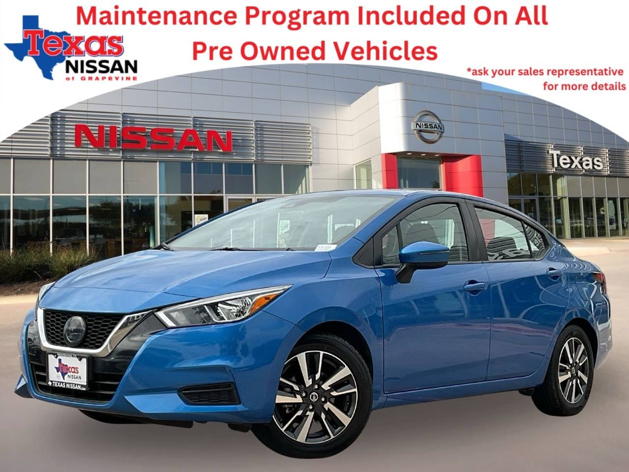 2021 Nissan Versa SV — Sedan — 45,535 mi — Grapevine, TX