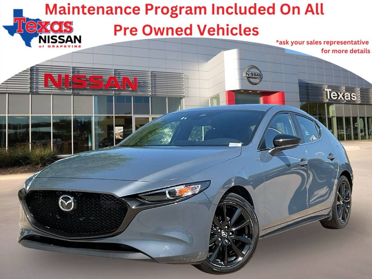 2023 Mazda Mazda3 Carbon Edition — Hatchback — 43,696 mi — Grapevine, TX