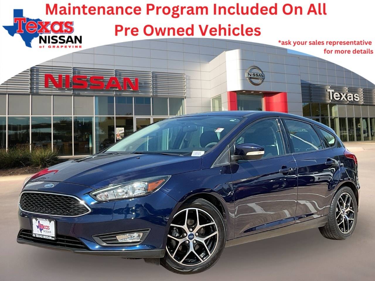 2017 Ford Focus SEL — Hatchback — 60,955 mi — Grapevine, TX
