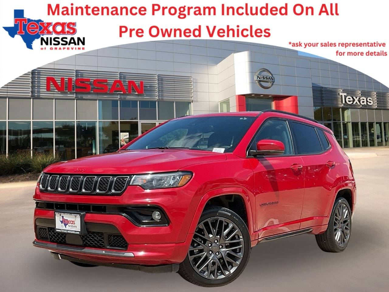2023 Jeep Compass (RED) Edition — SUV — 53,262 mi — Grapevine, TX