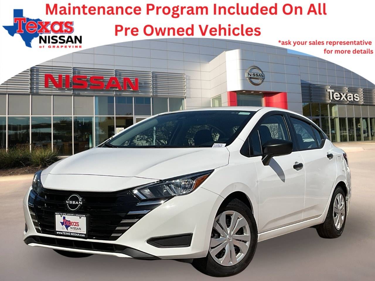 2024 Nissan Versa S — Sedan — 23,534 mi — Grapevine, TX