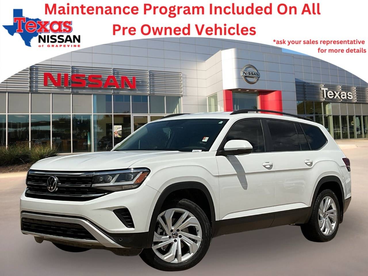 2021 Volkswagen Atlas SE with Technology — SUV — 102,740 mi — Grapevine, TX