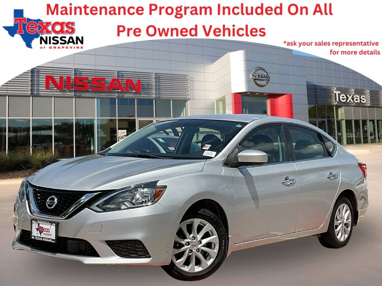 2019 Nissan Sentra SV — Sedan — 82,436 mi — Grapevine, TX