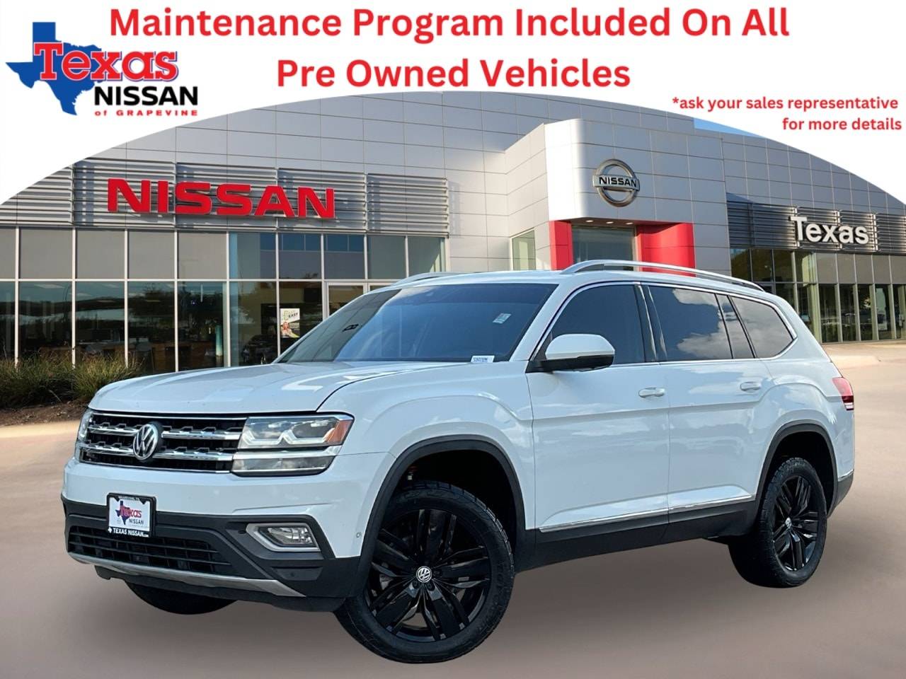 2019 Volkswagen Atlas SEL Premium — SUV — 115,539 mi — Grapevine, TX
