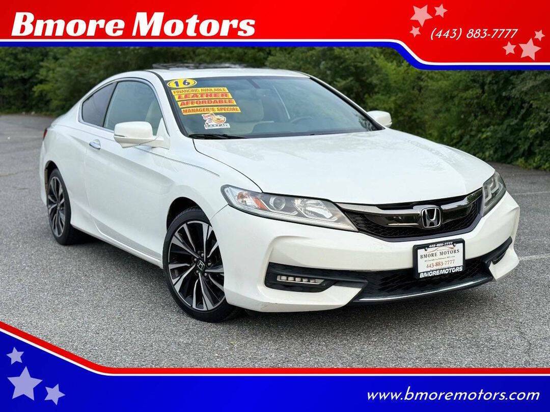 2016 Honda Accord EX-L V6 — Coupe — 110,924 mi — Baltimore, MD