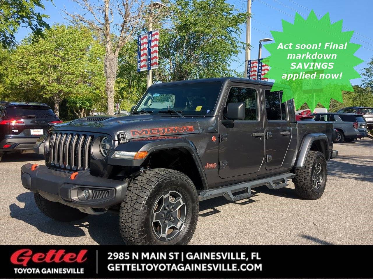 2022 Jeep Gladiator Mojave — Pickup Truck — 48,392 mi — Gainesville, FL