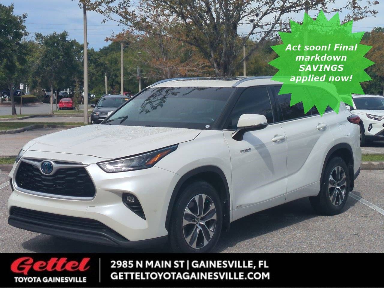 2020 Toyota Highlander Hybrid XLE — SUV — 54,646 mi — Gainesville, FL