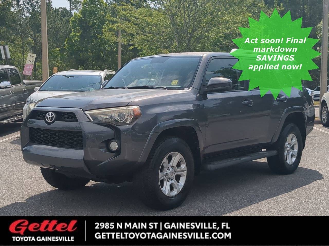 2016 Toyota 4Runner SR5 — SUV — 100,741 mi — Gainesville, FL
