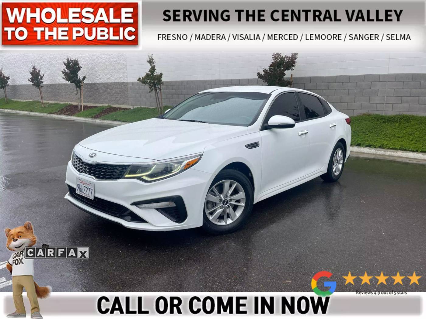 2019 Kia Optima LX — Sedan — 124,188 mi — Fresno, CA