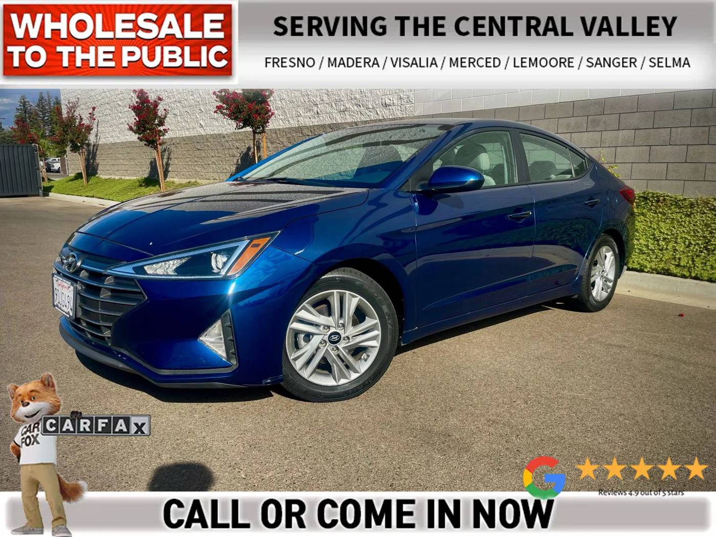 2020 Hyundai Elantra SEL — Sedan — 74,772 mi — Fresno, CA